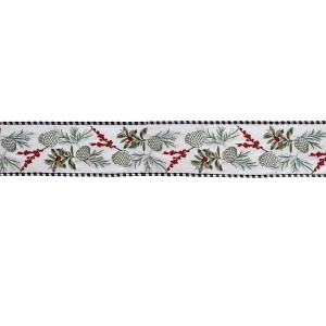 Melrose Wired Polyester Ribbon 4" x 5 yds. - 1 of 3