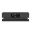 Sapphtopaz Modern TV Stand for TVs Entertainment Center with LED and 2 Drawers High-Gloss Media Console Table for Living Room - 4 of 4
