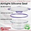 Magic Mill 24pc Glass Food Storage Container Set – Airtight Lids, Dishwasher Safe, BPA-Free, Purple - 4 of 4