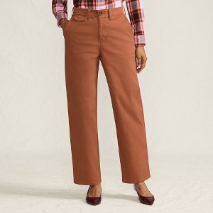 Lands' End Women's Chino High Rise Rail Straight Leg Pants - 1 of 4