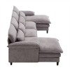 4 Seater U Shaped Modular Sectional Sofa Couch for Living Room, corner sofa with 4pcs waist pillows - image 2 of 4