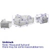 Teddy Fabric 3+1+1 Seater Sofa Set,Oversized Modern Upholstered Couch Combo with Plush Cushions for Living Room,Apartment-Baofuwish - 4 of 4