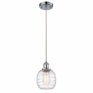 Belfast - 1 Light Cord Hung Mini Pendant In Industrial Style-9 Inches Tall and 6 Inches Wide - 1 of 1