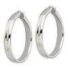 Black Bow Jewelry Stainless Steel Polished Round Hoop Earrings, 6.75 x 42mm (1 5/8 in) - 2 of 4