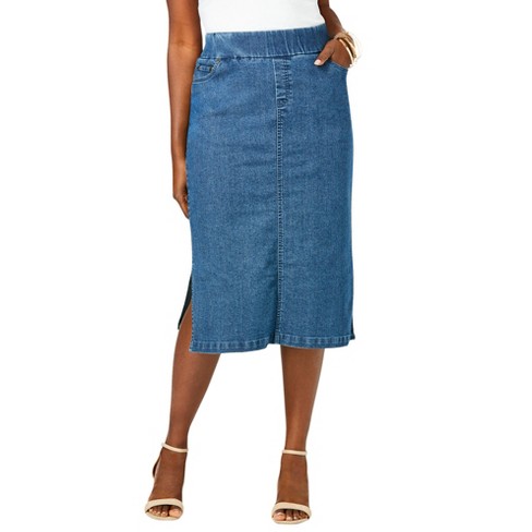 Plus size hotsell 28 denim skirt