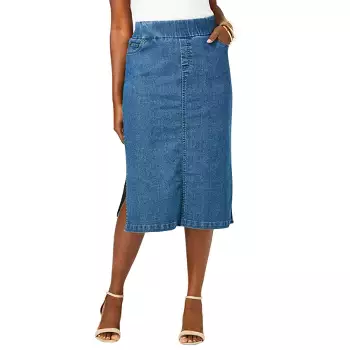 Jessica London Women’s Plus Size Jegging Skirt, 24 - Black : Target