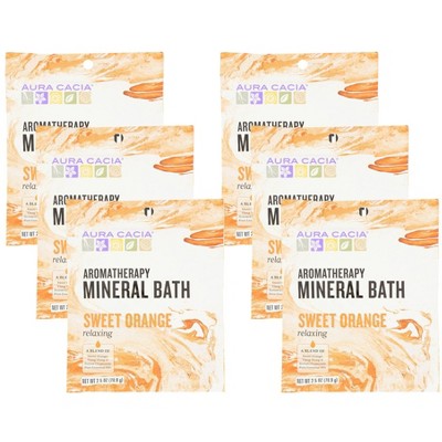 Aura Cacia Sweet Orange Aromatherapy Mineral Bath - Case of 6/2.5 oz