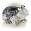 11" Wide Planter Novelty Gray - Alpine Corporation: Polyresin Animal Shaped, Freestanding/Tabletop Decor, 17" Depth - 4 of 4
