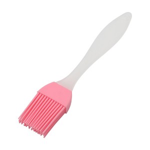 Unique Bargains Basting Brush 15g Small Translucent Handle Brush Color Block Dishwasher Safe Silicone PP 6.69"x1.18" 1Pcs - 1 of 4