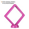 Unique Bargains 3D Floating Waterproof Coin Display Cases with Stand Base 8 Pcs - 3 of 4