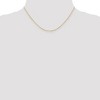 Black Bow Jewelry 1.1mm 18k Yellow Gold Singapore Chain Necklace - 2 of 4