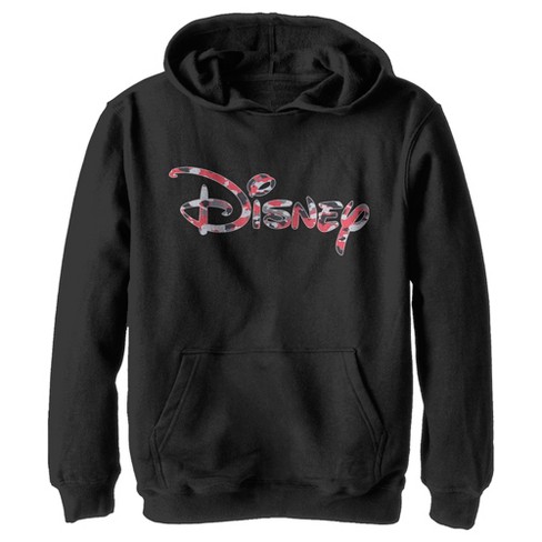 Boy s Disney Red Camo Logo Pull Over Hoodie Target