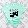 Simply Sage Market S.W.Smiley Good Vibes Only Smiley Face Short Sleeve Tee - 3 of 4