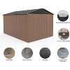 Acekool 8x12 FT Metal Shed, Large Lockable Outdoor Storage with Vents, Waterproof & UV-Resistant Tool Organizer for Lawn Mowers, Bikes, Backyard - 4 of 4