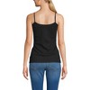 Lands' End Women's Variegated Micro Rib Lace Trim Cami - 2 of 4