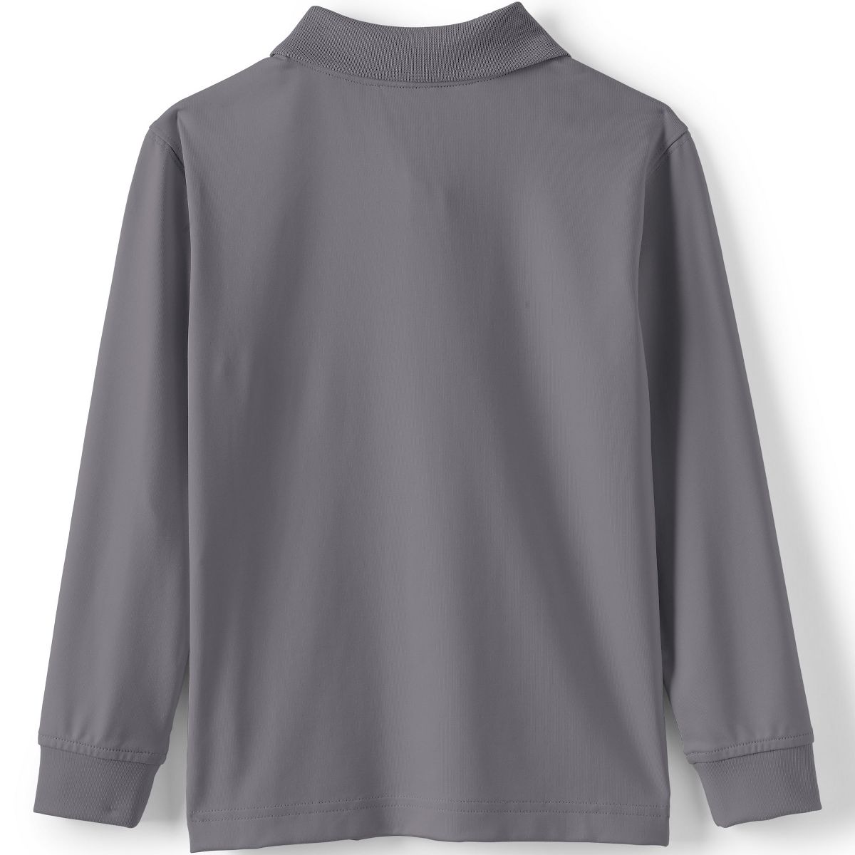 Lands' End School Uniform Men's Long Sleeve Rapid Dry Polo Shirt - thumbnail 5