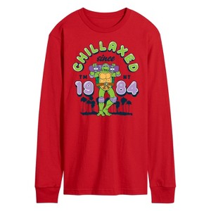 Men's - Teenage Mutant Ninja Turtles - Chillaxed Since 84 Long Sleeve Graphic T-Shirt - 1 of 3