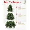 Pre-lit Artificial Christmas Tree with LED Lights, PVC Branch Tips, Hinged Branches, Sturdy Metal Base - 2 of 4