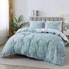 Queen Duvet Cover Set, 100 Cotton, 3 - Piece with Zipper Ties - 2 of 4
