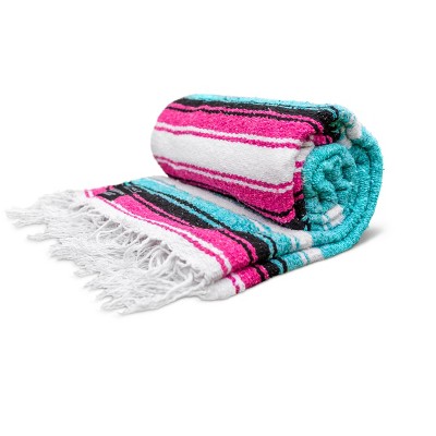 Benevolence La Authentic Mexican Blanket In Aqua Target   GUEST 73d43284 5054 4cc1 9c15 81226d4b3d72