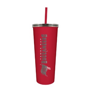NFL Tampa Bay Buccaneers 24oz Skinny Tumbler with Straw - 1 of 4