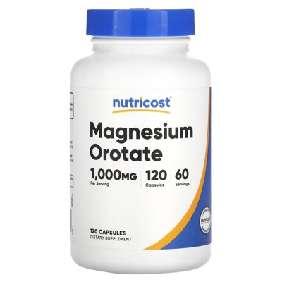 Nutricost Magnesium Orotate, 1,000 mg, 120 Capsules (500 mg per Capsule)