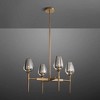 28" 4 Lights Crystal Pendant Light Fixtures - 2 of 4