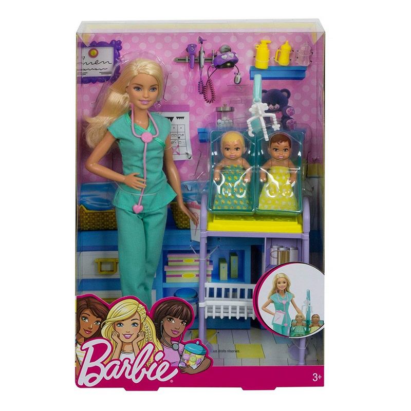 Barbie Careers - Nurse Practitioner Twin Baby Doctor - Hospital Playset, 1 of 6