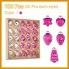 Unique Bargains Glass Decorative Hanging Tree Ornament Balls 1"-1.5" 100 Pcs - 3 of 4