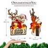 It's the Most Wonderful Time for a Beer Festive Figurine, 8" Snowman and Reindeer Christmas Party Statue| OrnamentallyYou - 3 of 4