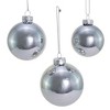 Kurt Adler 60-80MM Shiny Silver Glass Ball Ornaments, 20 Piece Set - 2 of 4