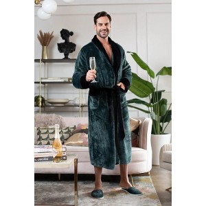 Lotus Linen Cozy Mens Plush Robes – Built for Comfort, Designed to Last - 1 of 4