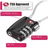 Maison Products TSA Approved Luggage Locks, Digit Cable Lock for Travel Baggage, Suitcase, Gym Lockers - 2 of 4