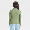 Girls' Long Sleeve Textured Mock Turtleneck T-Shirt - art class™ - image 2 of 3