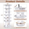 FURNIinspire Shoe Racks Rotating Shoe Rack Tower, 6 Tier Spinning Free Standing Shoe Organizer for Living Room Entryway, White, 23.6"*23.6"*63.8" - 3 of 4