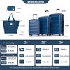Kumasinova Hardshell ABS Luggage Set of 5,Expandable PC Spinner Suitcases with TSA Lock,Impact-Resistant Travel Luggage Sets,21/25/29" - 2 of 4