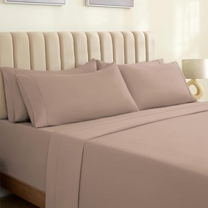 LuxClub 4-7 PC Silky Soft Cooling Deep Pocket Performance Sheet Set - 1 of 4
