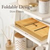 Bathtub Tray for Tub - Bamboo Expandable Bath Tray with Wine, Book & Tablet Holder - Luxurious Tub Tray, Bath Caddy, Foldable, Christmas Gift - 3 of 4