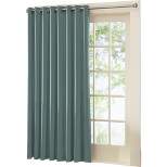 Collections Etc Gramercy Patio Door Grommet Top Curtain Panel, Single Panel,