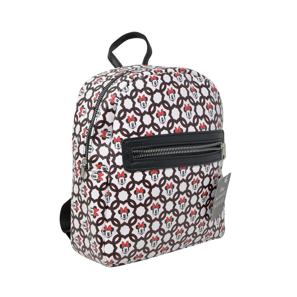 Minnie Mouse All Over Print 10" Mini Deluxe Backpack with 1 Front pocket