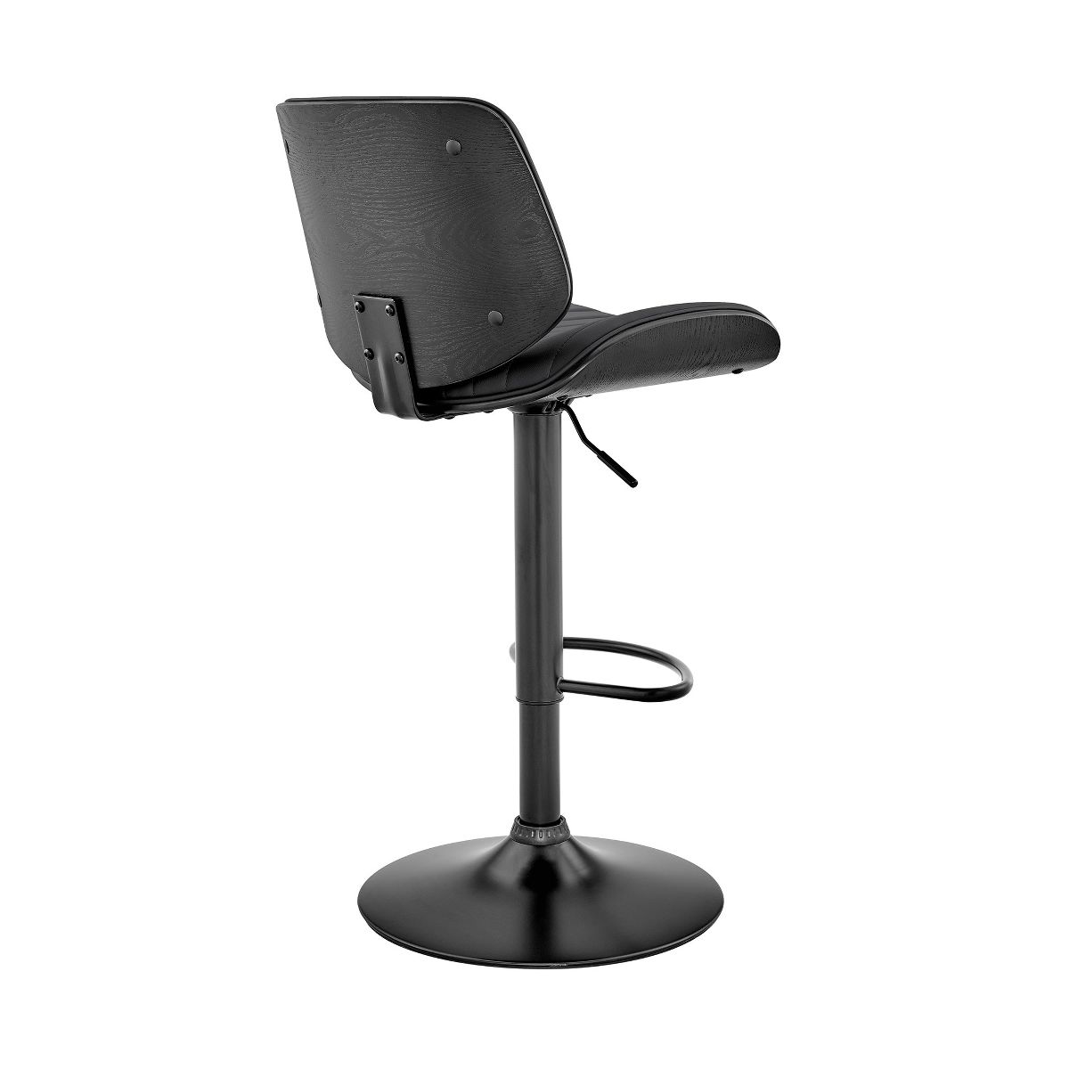 Armen Living Brock Barstool Gray/Black/Black - thumbnail 5