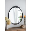 VYNXARIA 36" x 39" Round Gold Mirror, Metal Frame Wall Mounted Mirror, Decorative Wall Mirror for Bathroom Living Room - 4 of 4