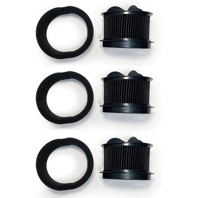Nispira 2031183 2031085ES 203108532065 Upright Vacuum Inner Outer Filter Replacement | For Bissell Style 9, 10, 12 PowerForce Bagless | 3 Packs