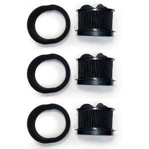 Nispira 2031183 2031085ES 203108532065 Upright Vacuum Inner Outer Filter Replacement | For Bissell Style 9, 10, 12 PowerForce Bagless | 3 Packs - 1 of 1
