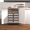 Vynxaria Storage cabinet, large-capacity storage, sturdy and durable, to enhance the taste of home, living room, bedroom, kitchen,  White - 3 of 4