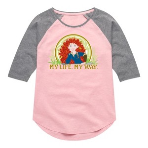 Girls' - Disney - My Life. My Way. Shirt Tail Raglan Graphic T-shirt - 1 of 4