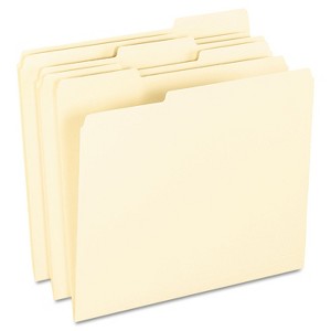 Pendaflex End File Folders 1/3 Cut Top Tab Letter Manila 100/Box 62702 - 1 of 2