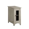 ChicFurnit Nightstand Rectangle Accent Side Table Grey Veneer for Living Room, Gray, 23.23"*26.38"*5.12" - 2 of 4