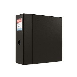 Staples Heavy Duty 5" 3-Ring Non-View Binder Black (24663) 82674 - 1 of 4