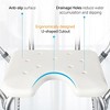 Adjustable Height Shower Chair for Seniors & Elderly - 330lb Heavy Duty Bath Seat with Slip-Resistant Legs, Backrest | Bathroom Safety Equipment - 3 of 4